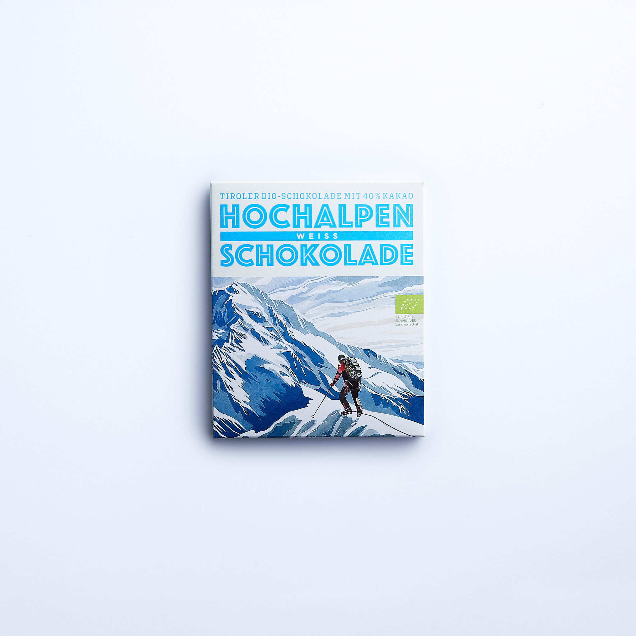 Hochalpen Schokolade Weiss Verpackung Vorderseite