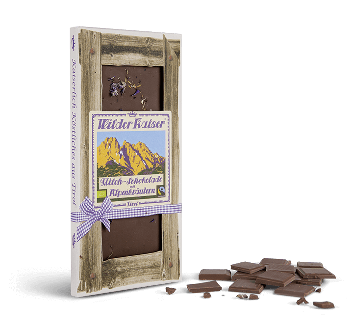 Dunkle Schokolade mit Alpenkräutern (groß)