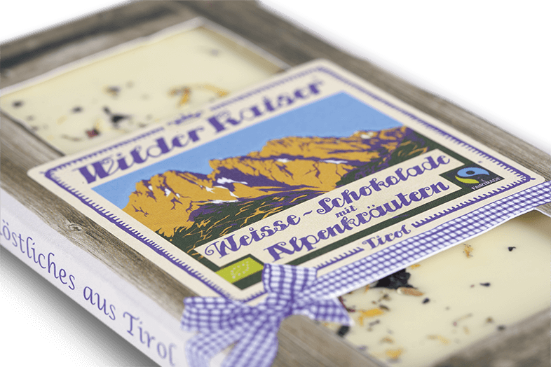 Weisse Schokolade mit Alpenkräutern (groß)