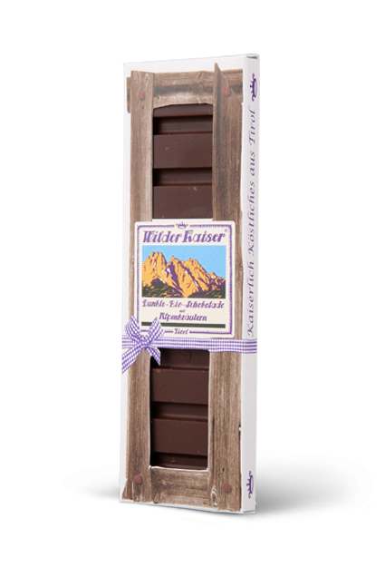 Dunkle Schokolade mit Alpenkräutern (klein)